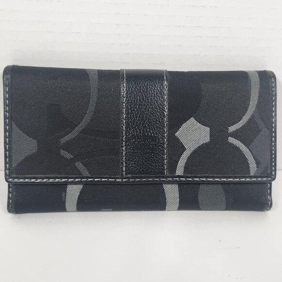 Coach C Monogram Leather Wallet - Picture 1 of 6